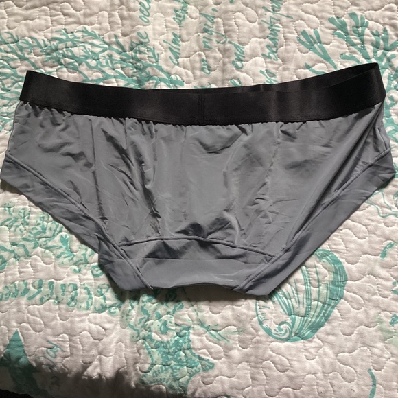 Grey and black, sexy, silky brief, fits like medium - Picture 4 of 5